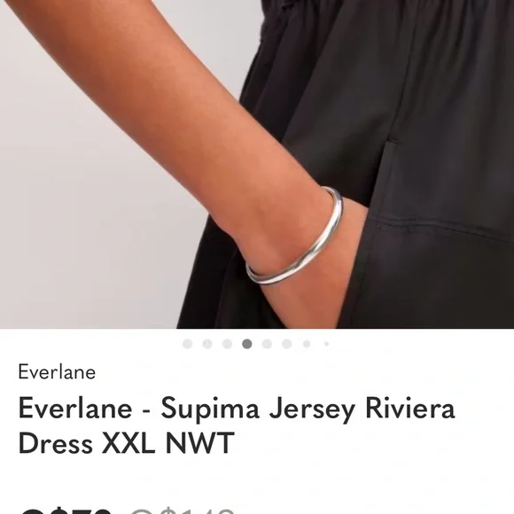 Everlane Supima Jersey Black NWT 18 20 XXL - Picture 4 of 7